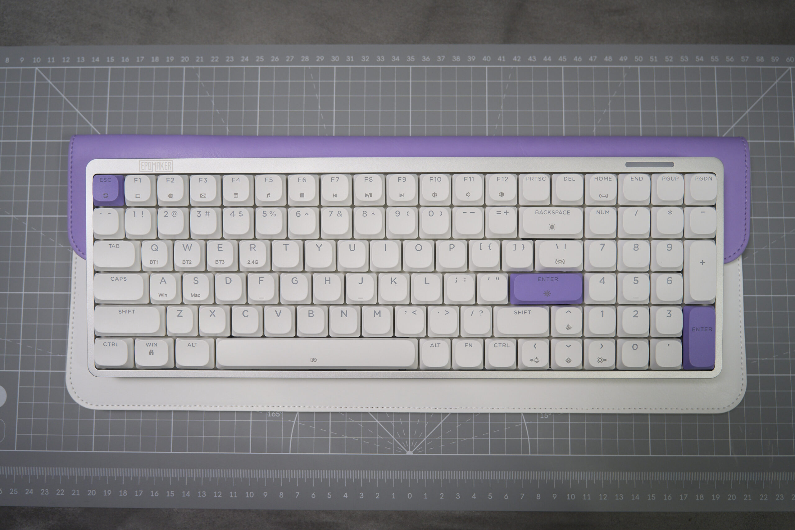 EPOMAKER LUMA100をレビュー│DSAロープロ96%配列のアルミ筐体ほぼフル